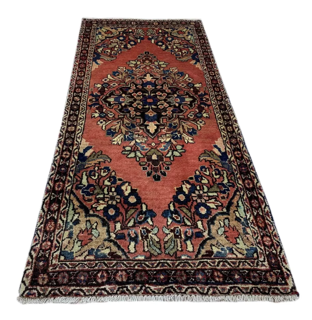 Perserteppich Hamadan 130 x 56 cm Wolle handgeknüpft