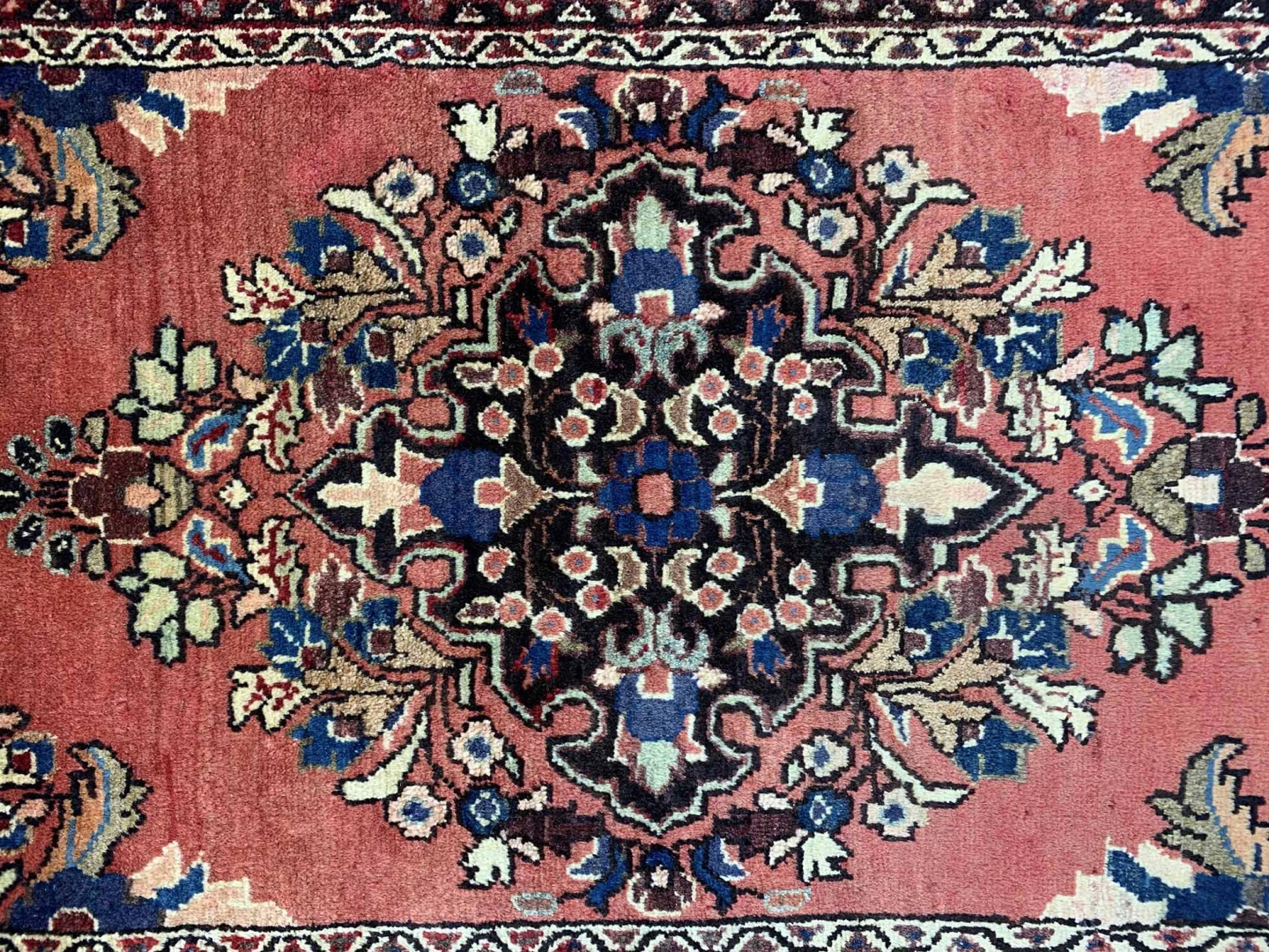 Perserteppich Hamadan 130 x 56 cm Wolle handgeknüpft