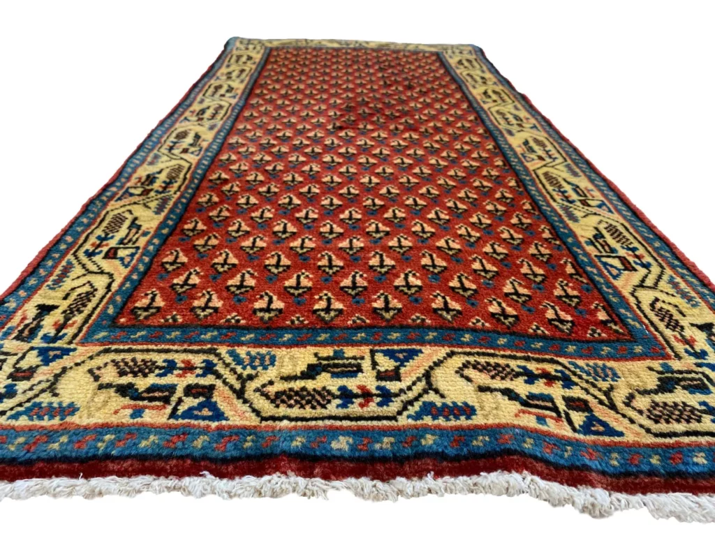 Perserteppich Hamadan 130 x 60 cm Wolle handgeknüpft
