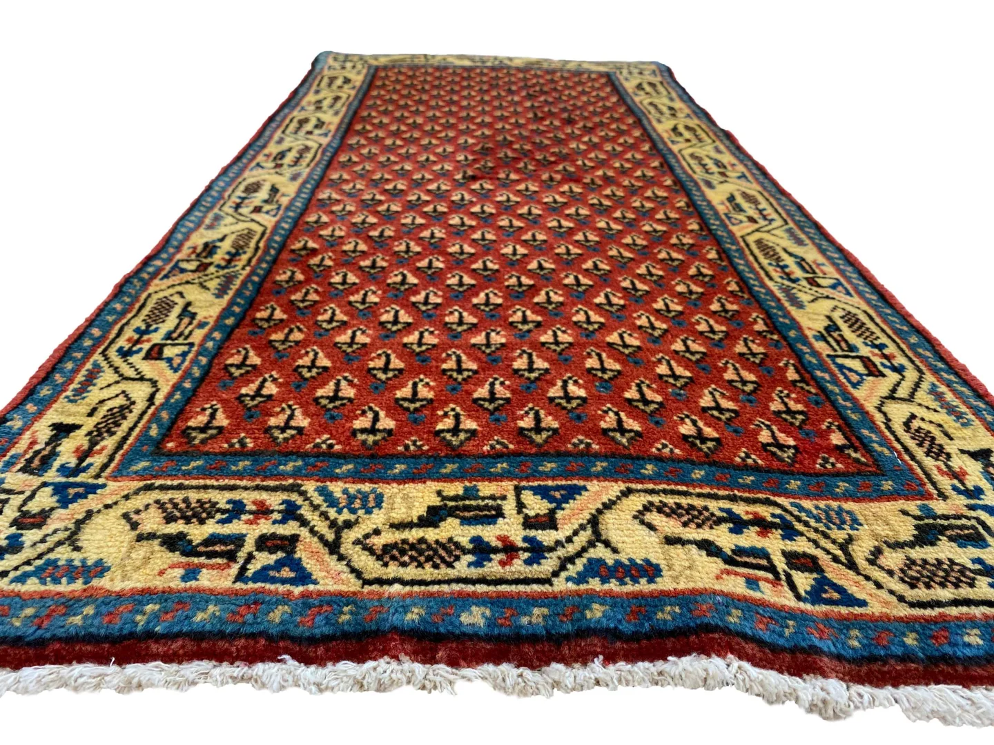 Perserteppich Hamadan 130 x 60 cm Wolle handgeknüpft