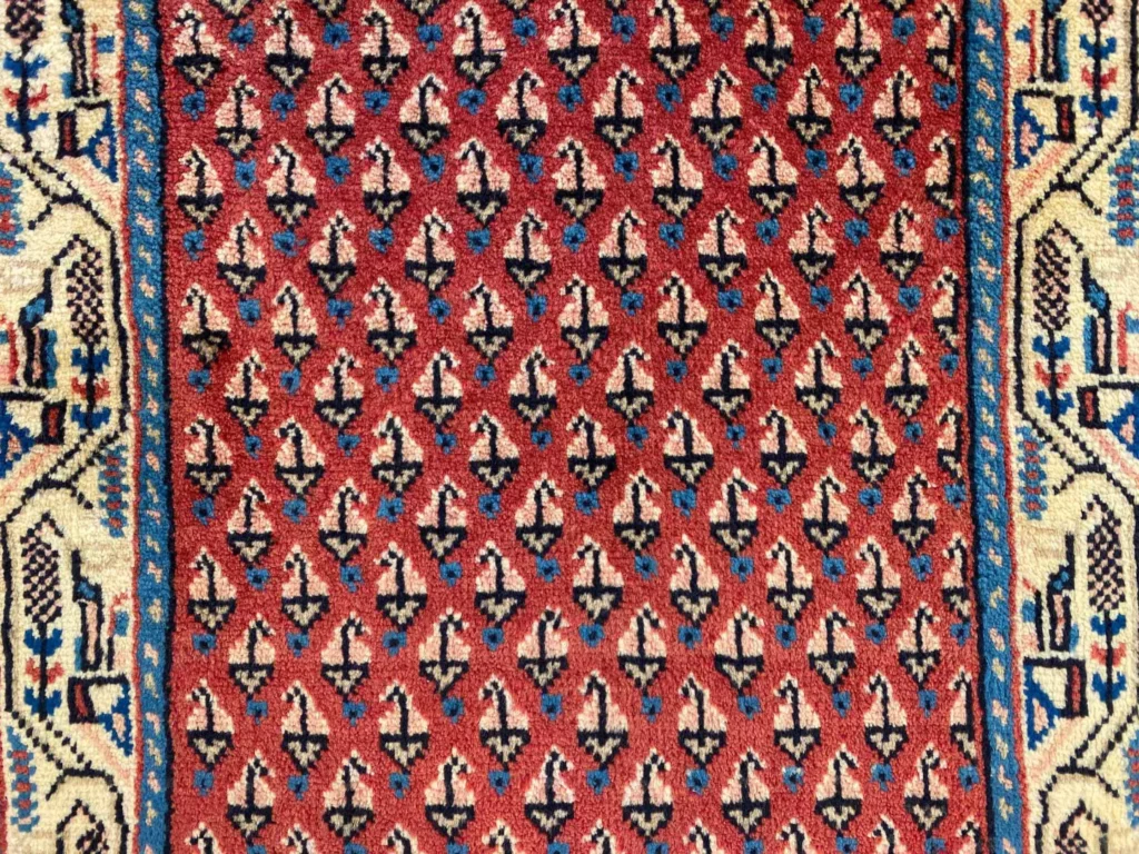 Perserteppich Hamadan 130 x 60 cm Wolle handgeknüpft
