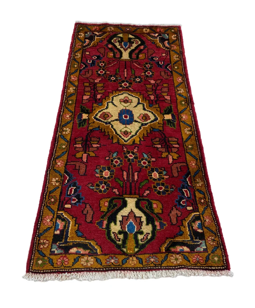 Perserteppich Hamadan 130 x 63 cm Wolle handgeknüpft
