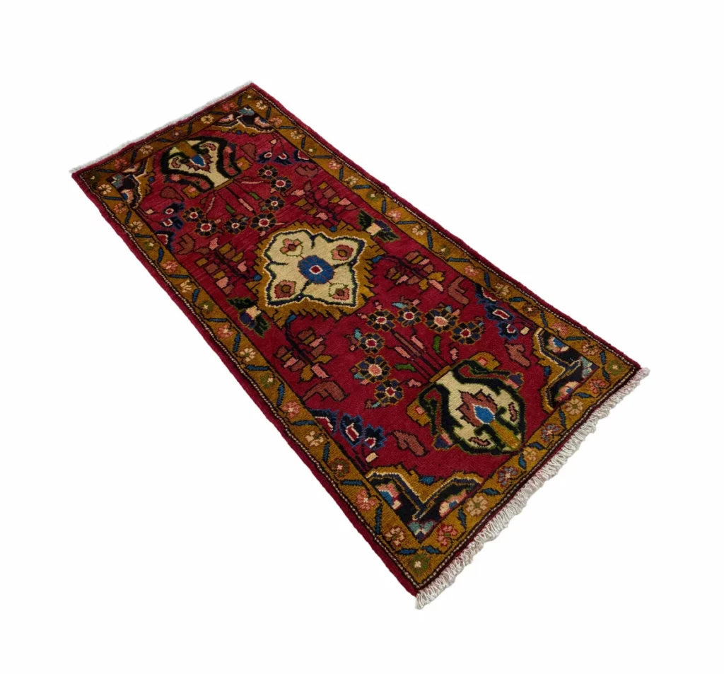 Perserteppich Hamadan 130 x 63 cm Wolle handgeknüpft