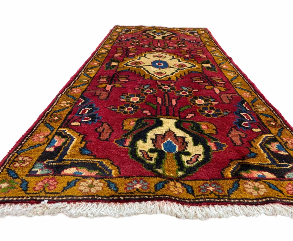 Perserteppich Hamadan 130 x 63 cm Wolle handgeknüpft