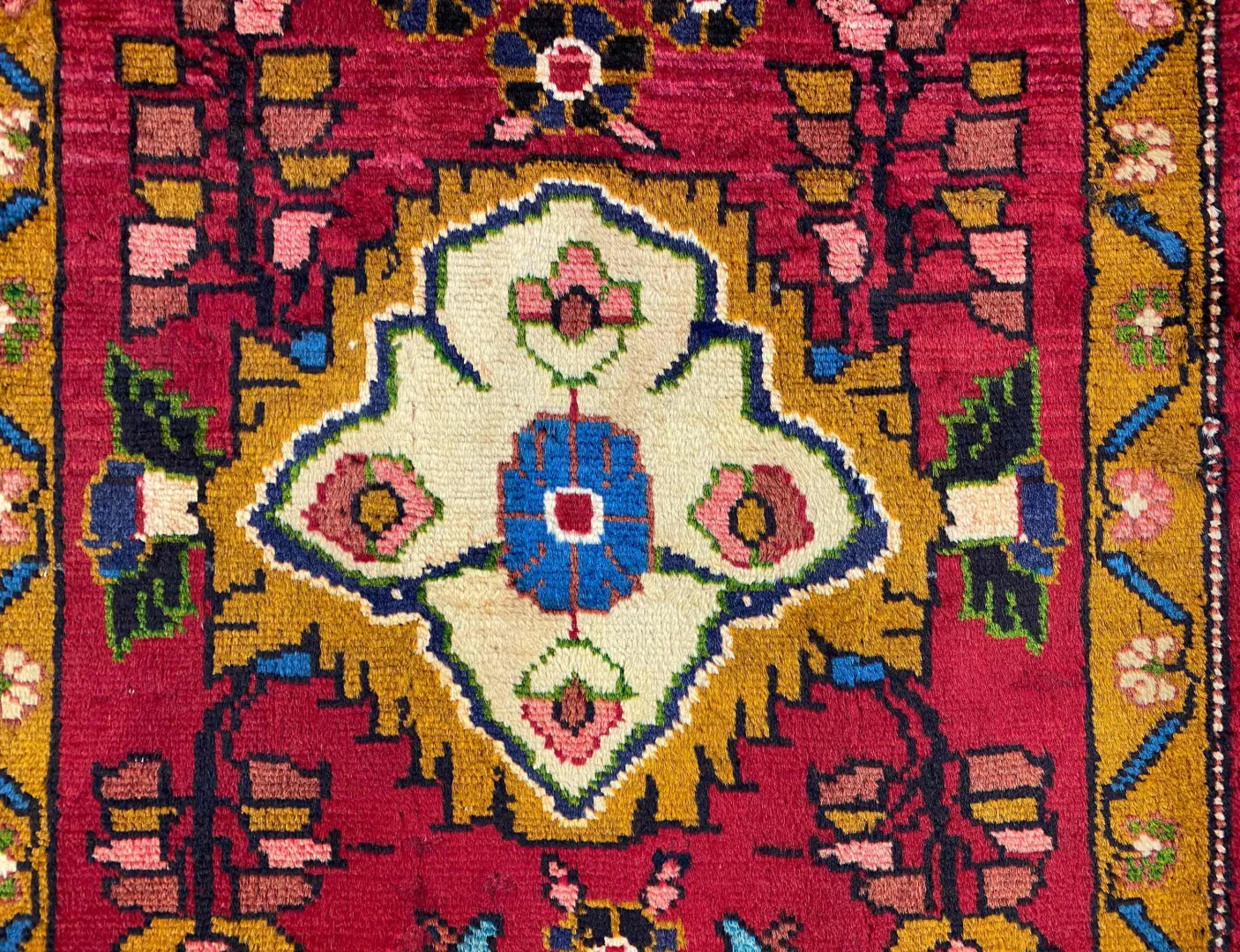 Perserteppich Hamadan 130 x 63 cm Wolle handgeknüpft