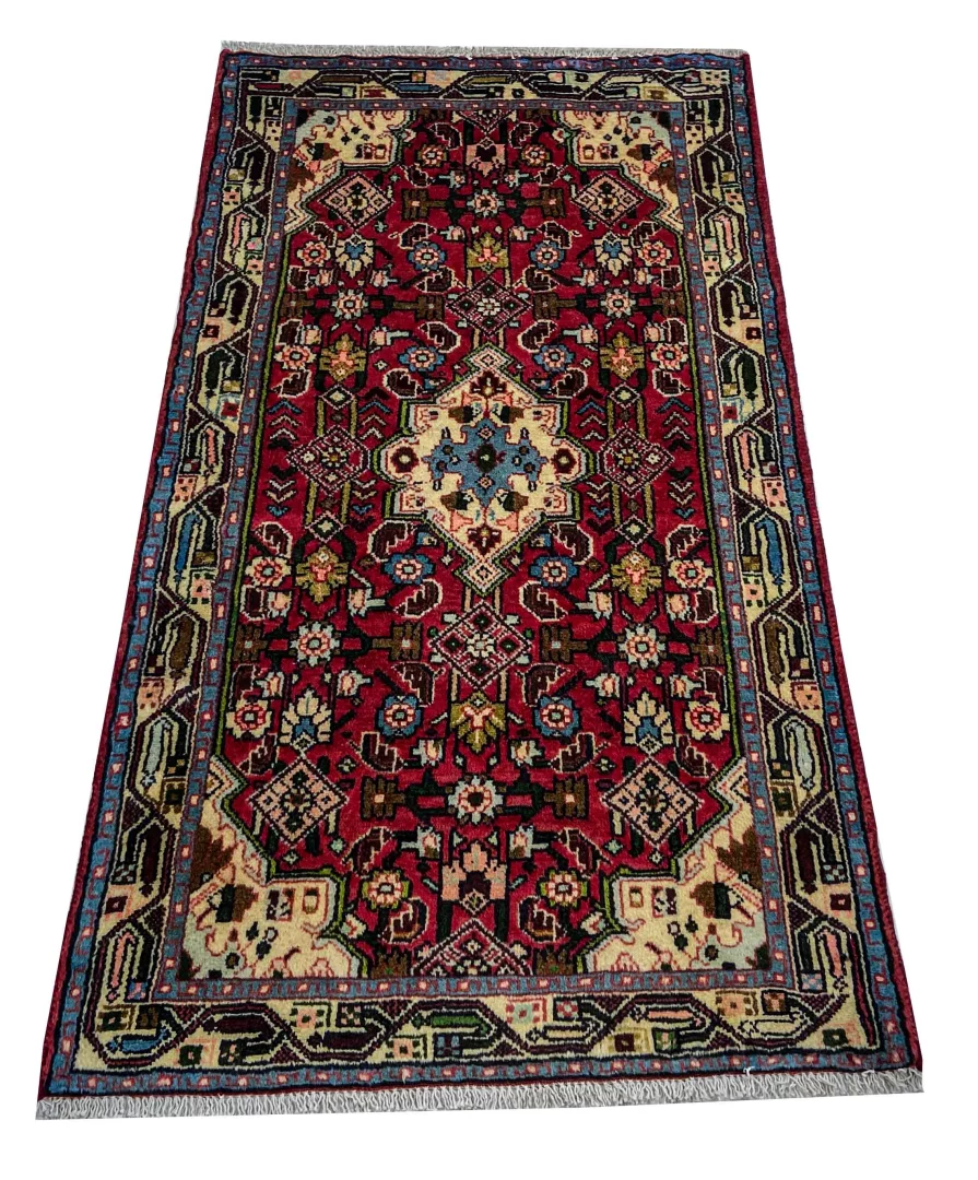 Perserteppich Hamadan 130 x 72 cm Wolle handgeknüpft