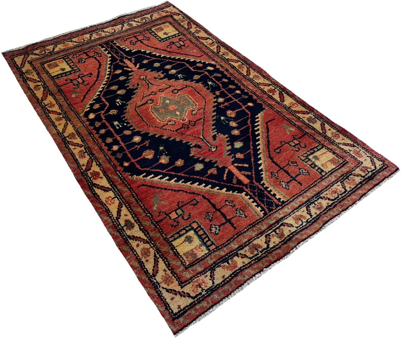 Perserteppich Hamadan 130 x 88 cm Wolle handgeknüpft