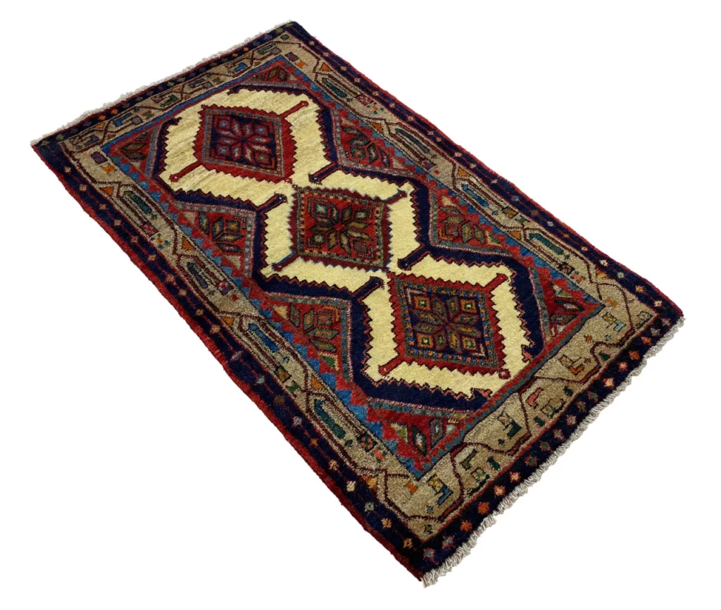 hamadan-teppich-134-x-77-cm-100000-knoten-handgeknupft-fur-teppiche-2 Perserteppich Hamadan 134 x 77 cm Wolle handgeknüpft