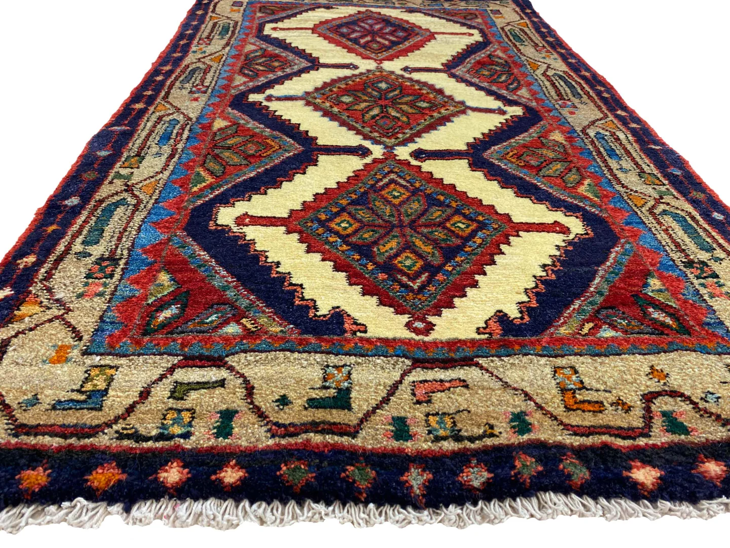 hamadan-teppich-134-x-77-cm-100000-knoten-handgeknupft-fur-teppiche-4 Perserteppich Hamadan 134 x 77 cm Wolle handgeknüpft