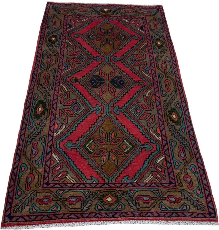 Perserteppich Hamadan 134x75 cm Wolle handgeknüpft