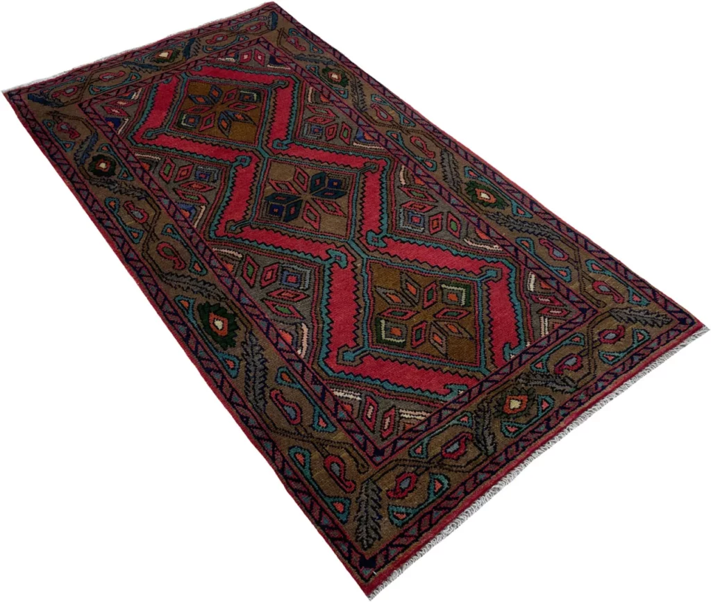 Perserteppich Hamadan 134x75 cm Wolle handgeknüpft