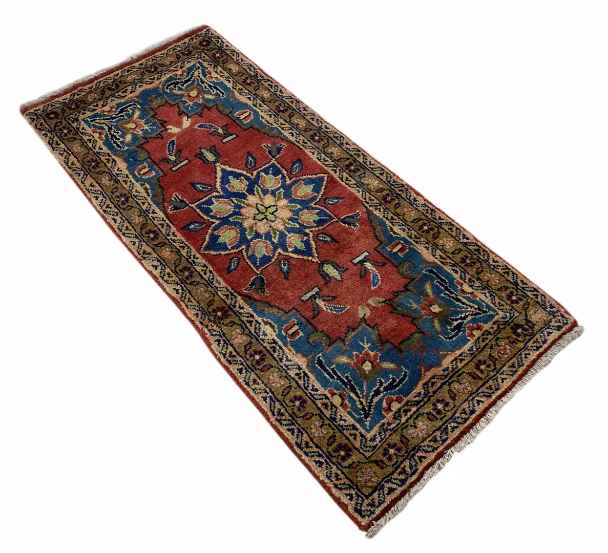 hamadan-teppich-135x61-cm-100-350000-knoten-handgeknupft-fur-teppiche-2 Perserteppich Hamadan 135 x 61 cm Wolle handgeknüpft