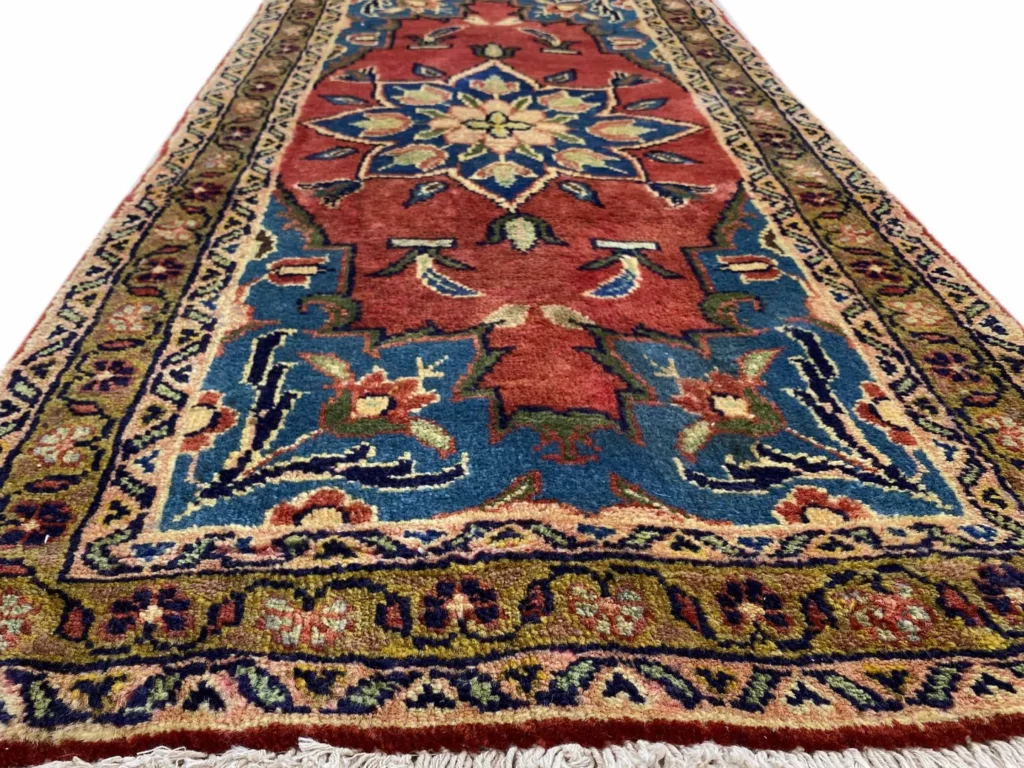 hamadan-teppich-135x61-cm-100-350000-knoten-handgeknupft-fur-teppiche-3 Perserteppich Hamadan 135 x 61 cm Wolle handgeknüpft