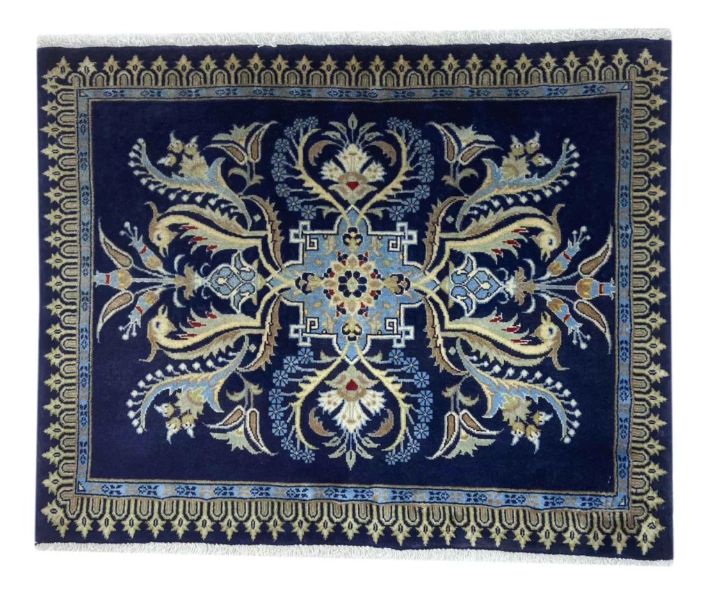 keshan-teppich-63-x-80-cm-150000-knoten-handgeknupft-orientteppich Perserteppich Keshan 63 x 80 cm Wolle handgeknüpft