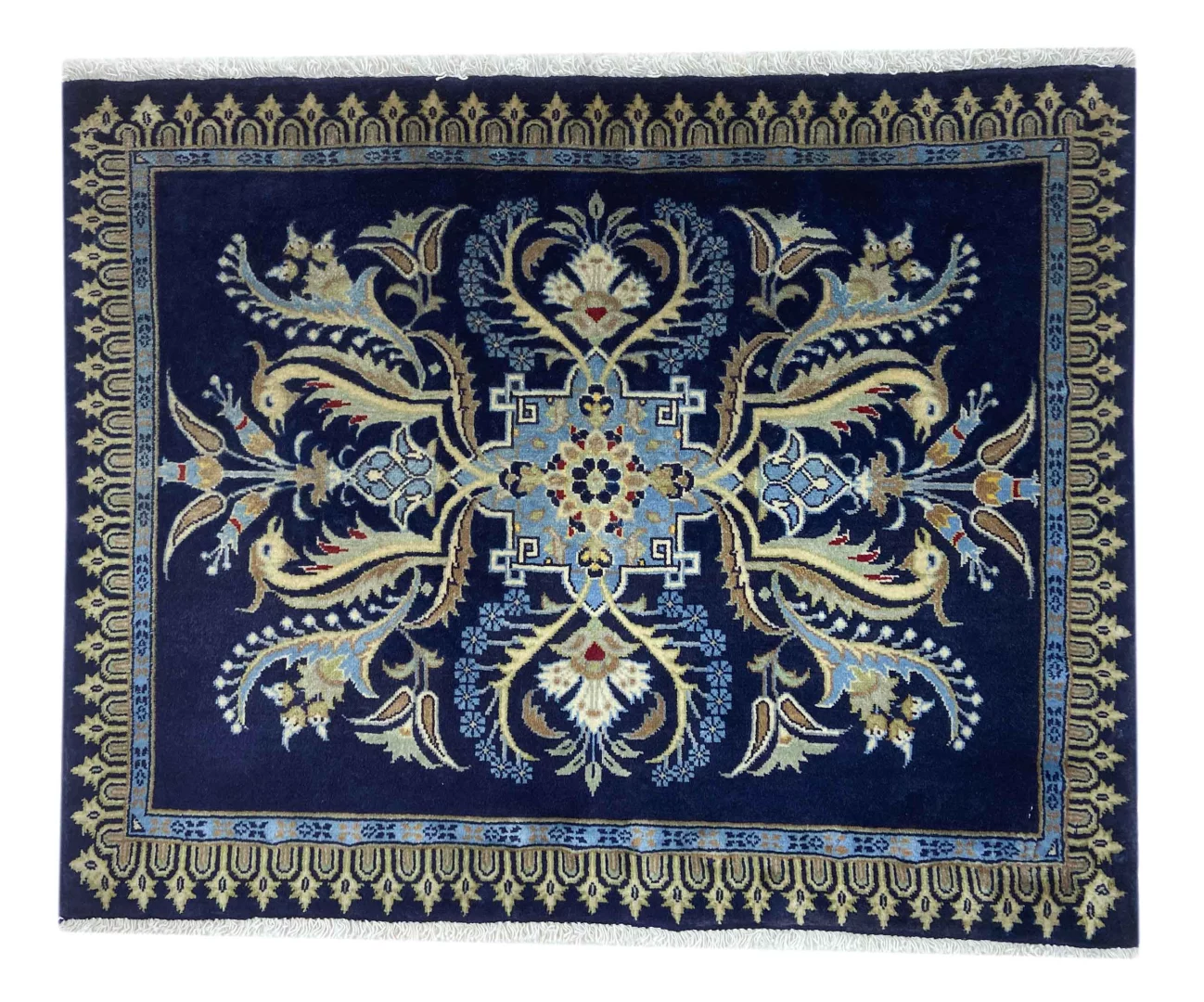 keshan-teppich-63-x-80-cm-150000-knoten-handgeknupft-orientteppich Perserteppich Keshan 63 x 80 cm Wolle handgeknüpft