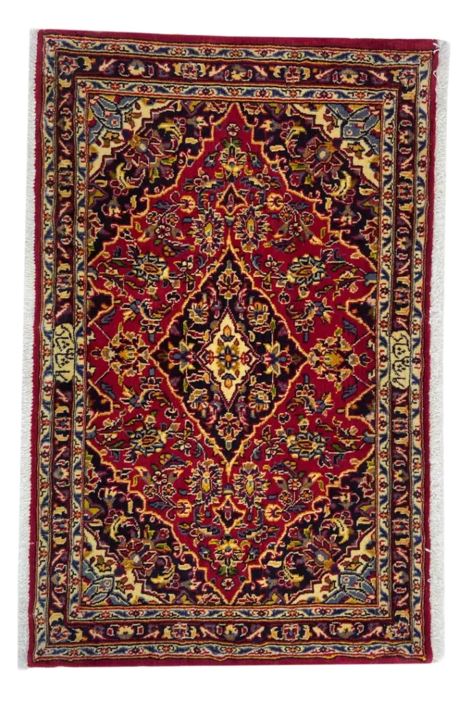 Perserteppich Keshan 62 x 100 cm Wolle handgeknüpft
