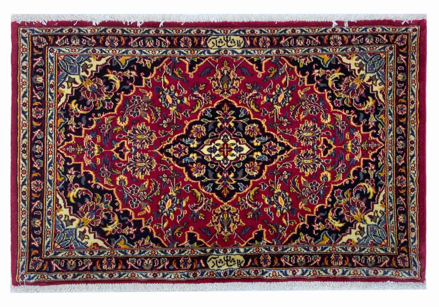 keshan-teppich-64-x-100-cm-150000-knoten-m-handgeknupft-orientteppich Perserteppich Keshan 64 x 100 cm Wolle handgeknüpft