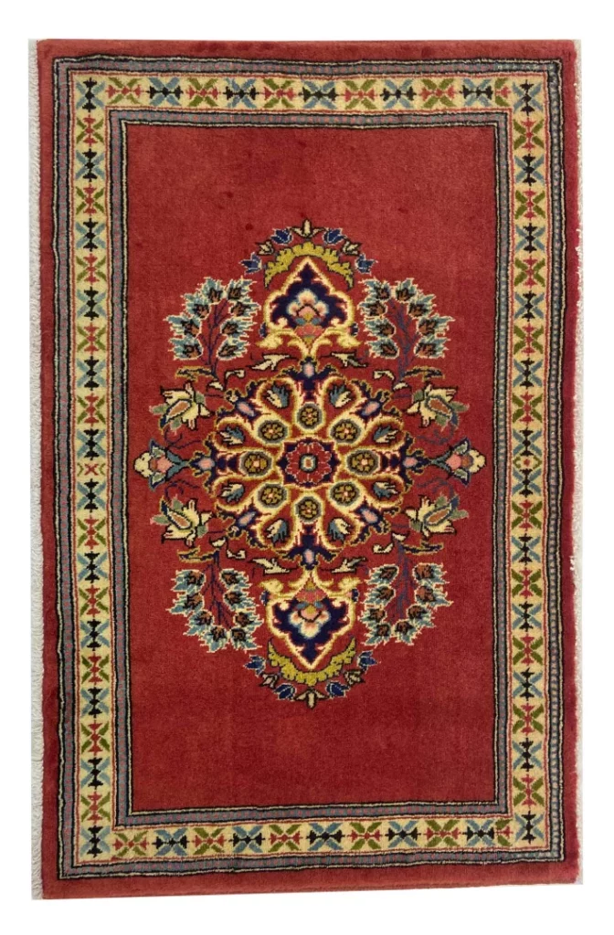 Perserteppich Keshan 64 x 102 cm Wolle handgeknüpft