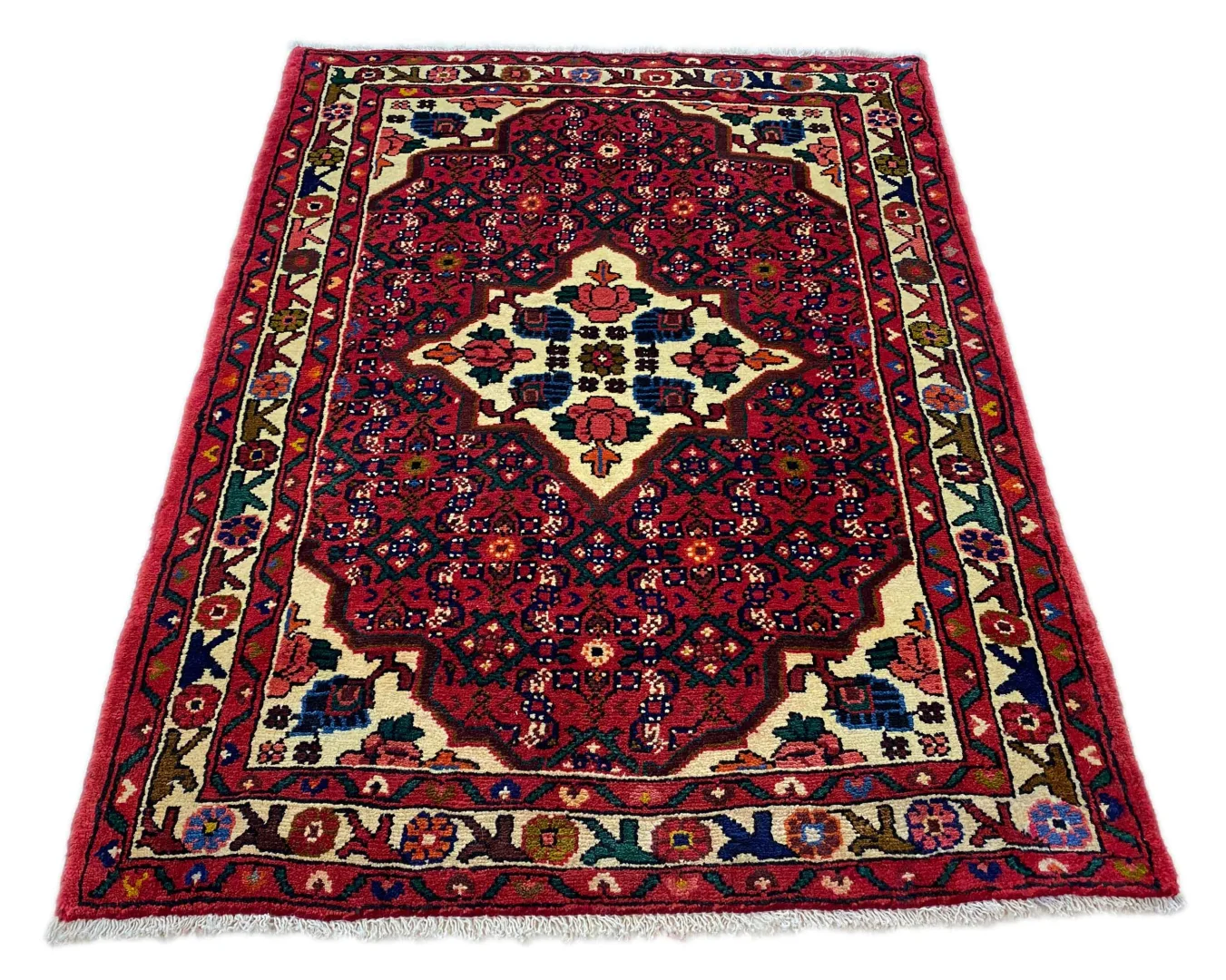Perserteppich Hamadan 136 x 104 cm Wolle handgeknüpft