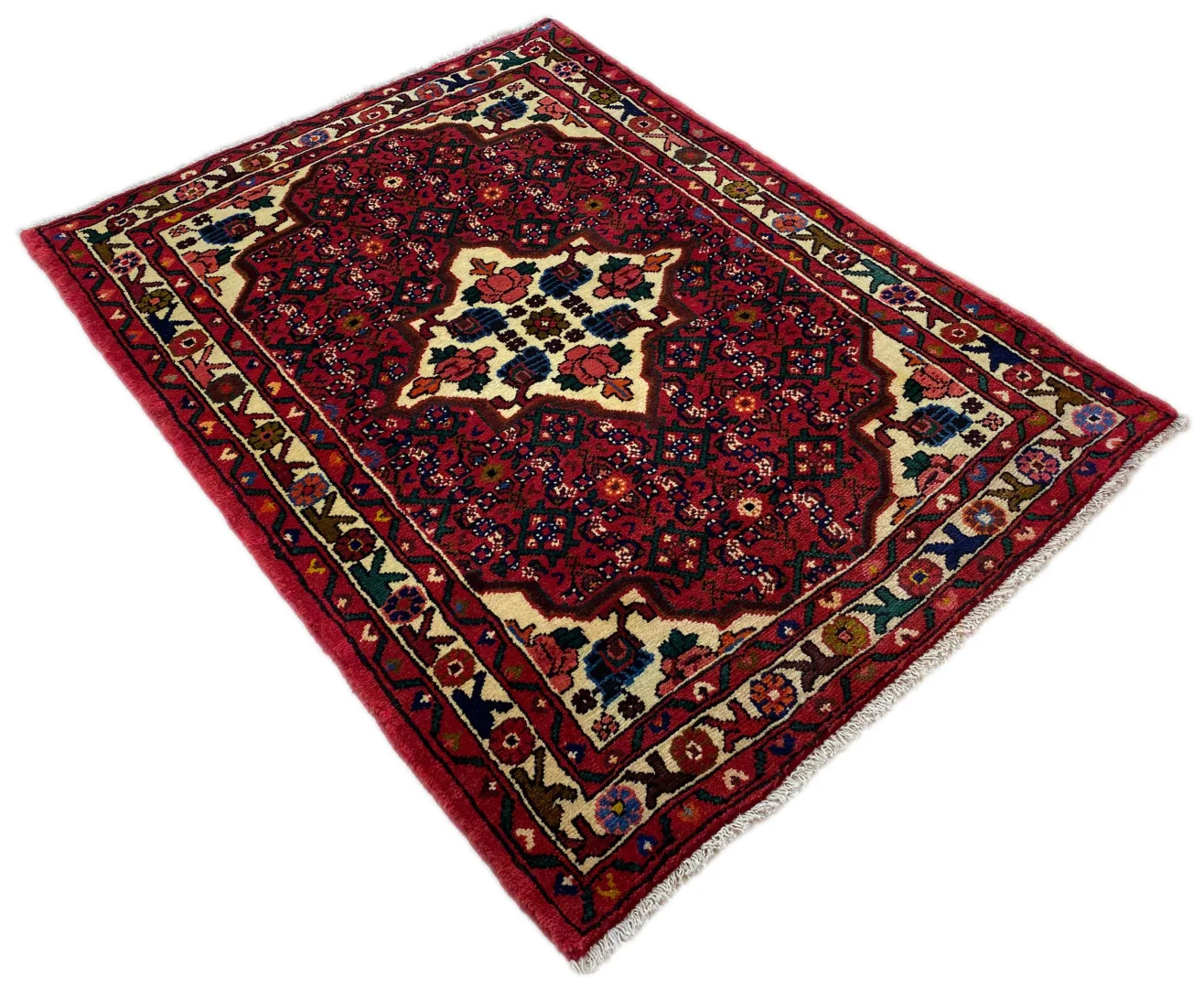 Perserteppich Hamadan 136 x 104 cm Wolle handgeknüpft