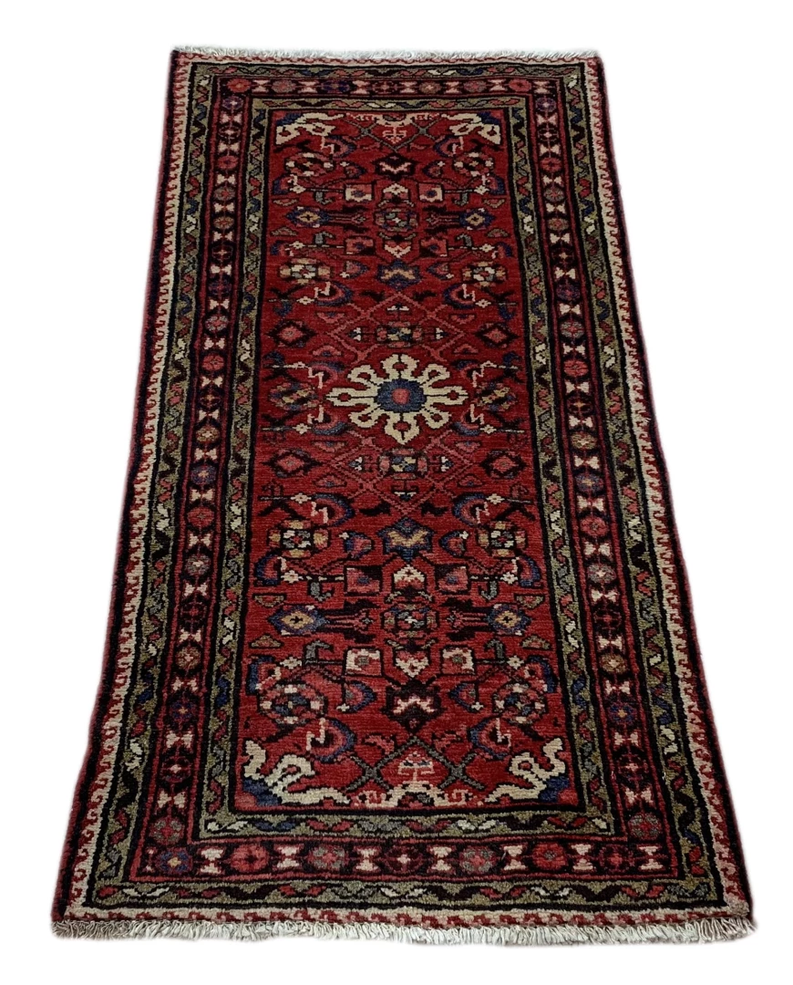 Perserteppich Hamadan 136 x 63 cm Wolle handgeknüpft