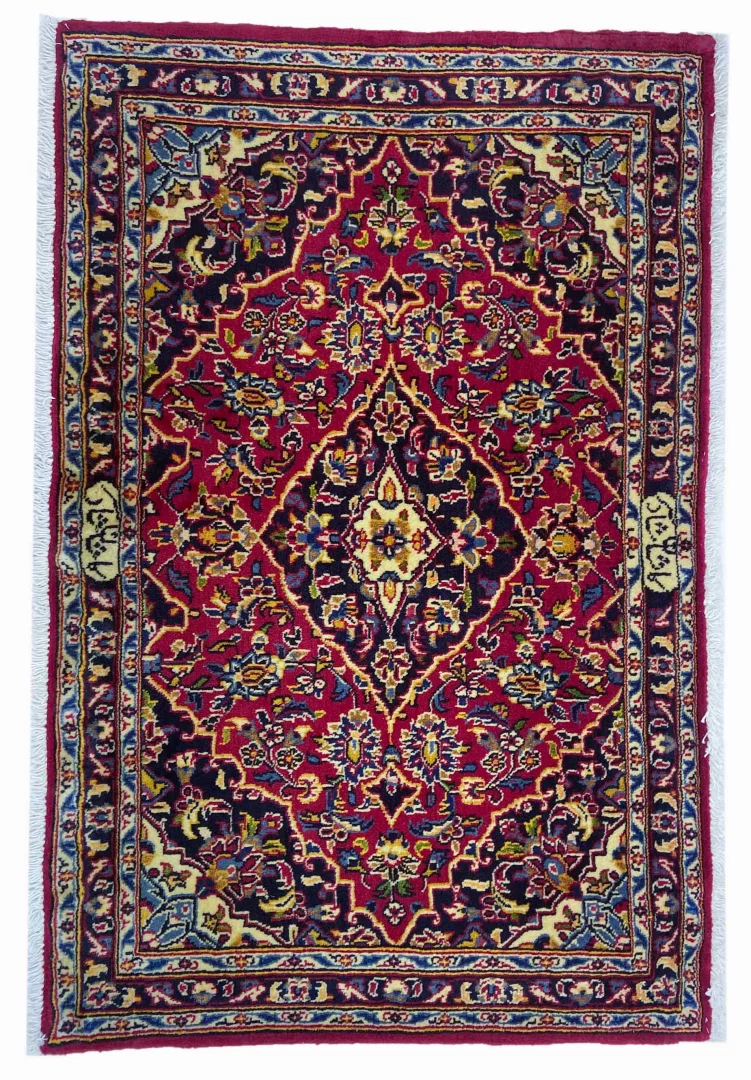 keshan-teppich-65-x-100-cm-150000-knoten-handgeknupft-orientteppich Perserteppich Keshan 65 x 100 cm Wolle handgeknüpft