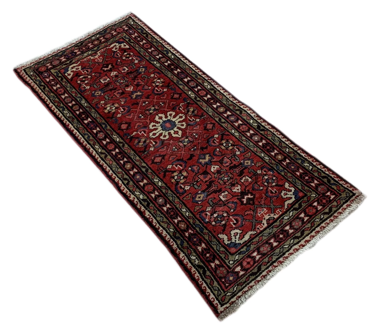 Perserteppich Hamadan 136 x 63 cm Wolle handgeknüpft
