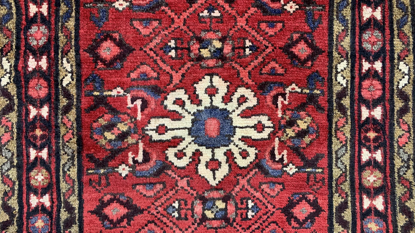 Perserteppich Hamadan 136 x 63 cm Wolle handgeknüpft