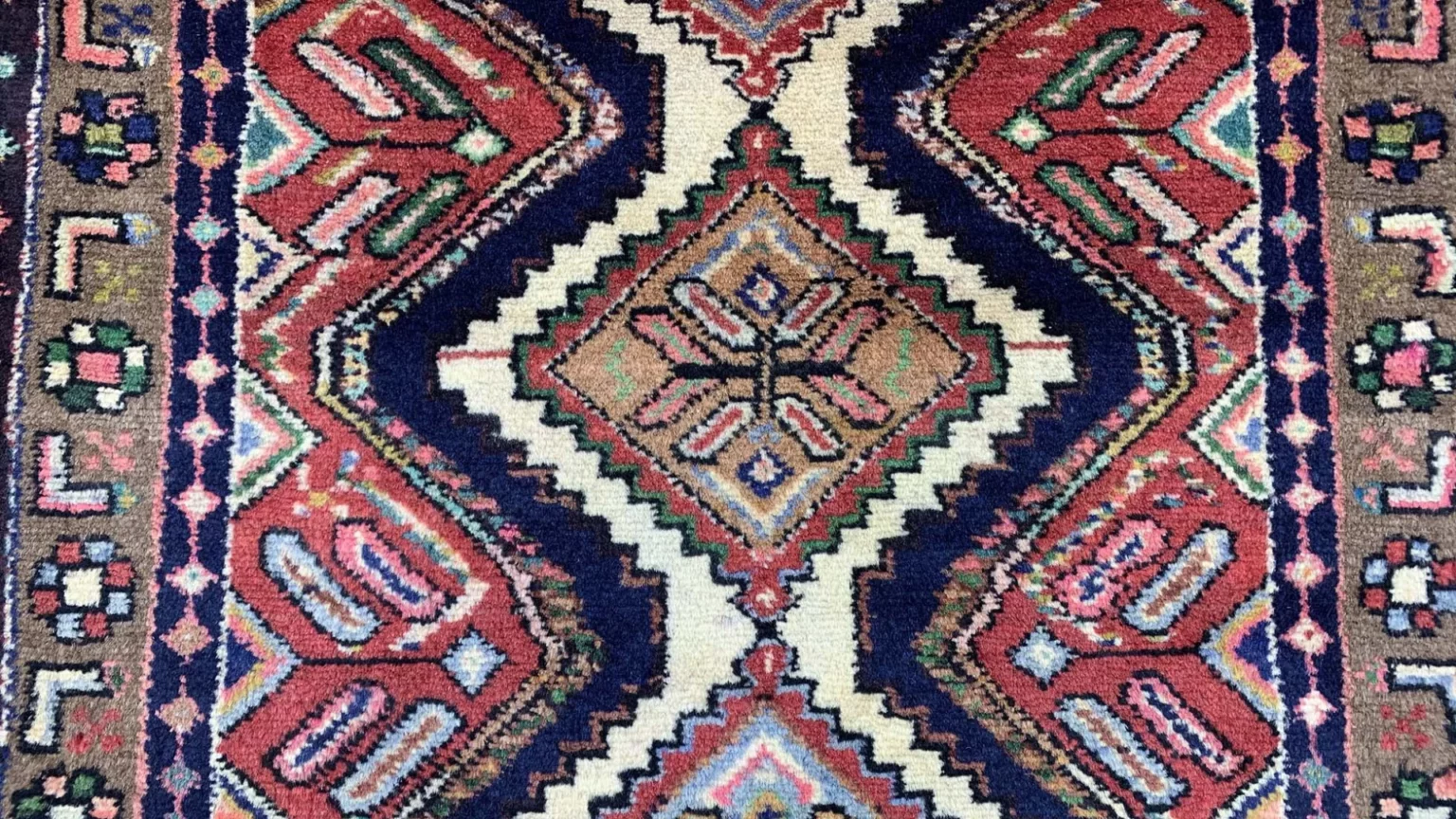 Perserteppich Hamadan 136 x 70 cm Wolle handgeknüpft