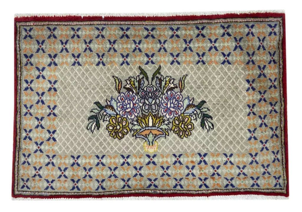 Perserteppich Keshan 67 x 101 cm Wolle handgeknüpft