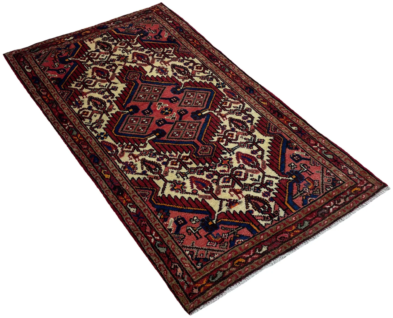 Perserteppich Hamadan 137 x 78 cm Wolle handgeknüpft