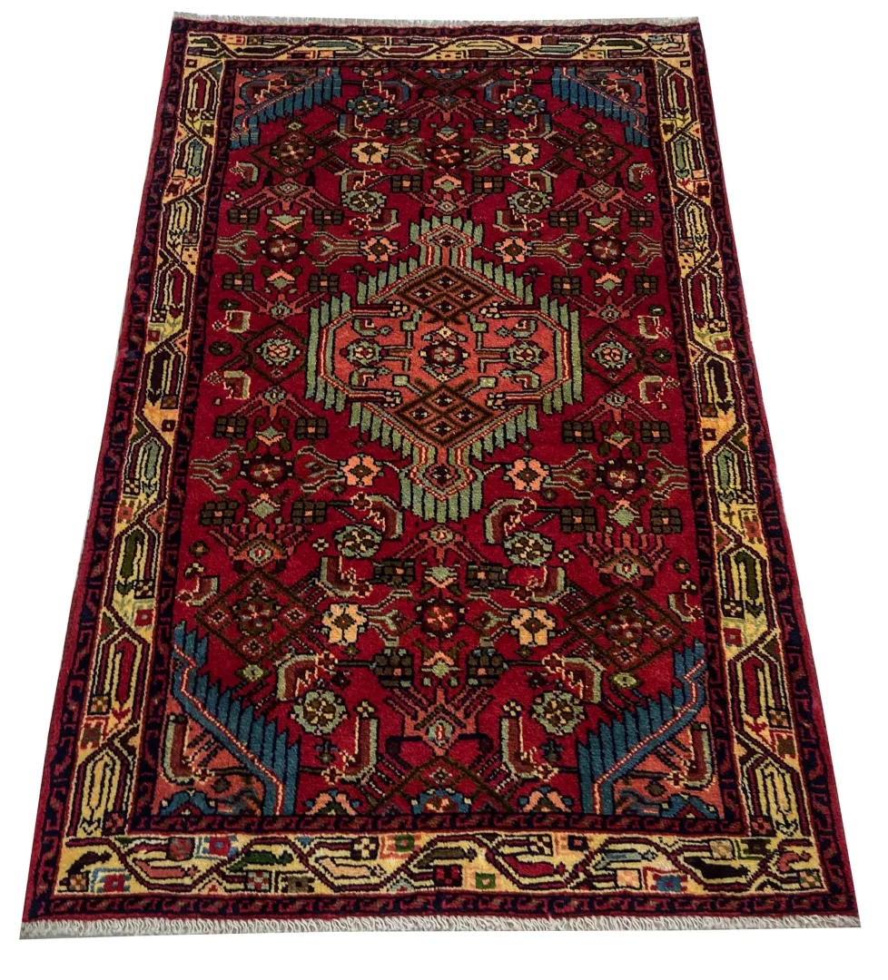 Perserteppich Hamadan 136 x 83 cm Wolle handgeknüpft