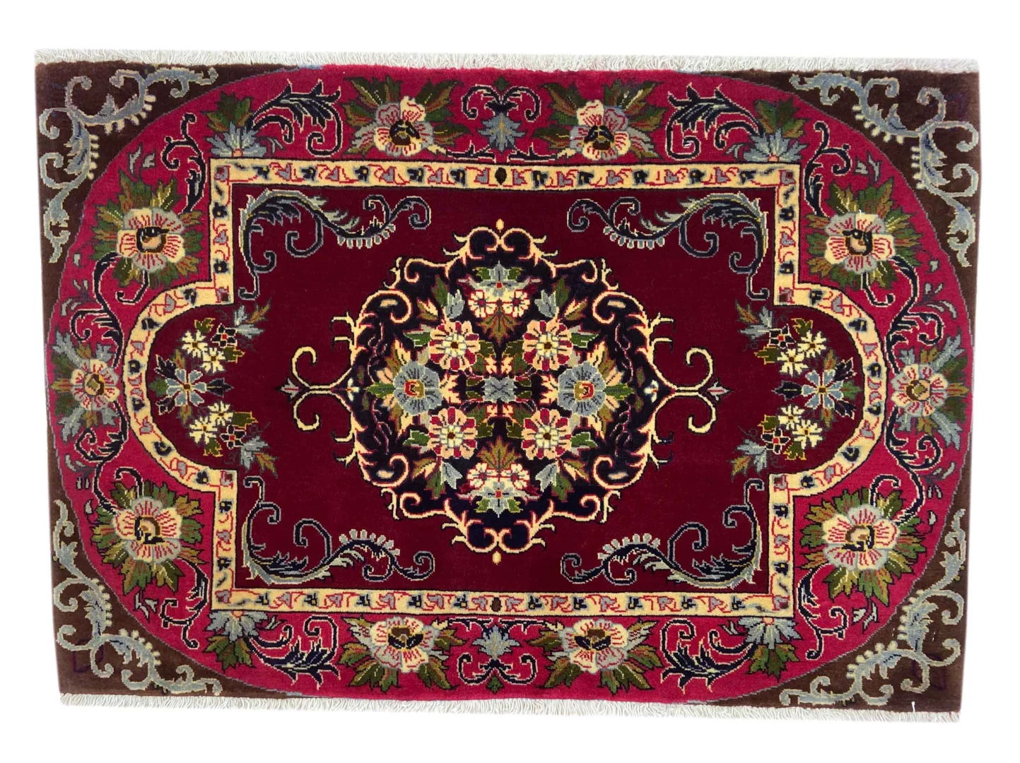 Perserteppich Keshan 70 x 103 cm Wolle handgeknüpft