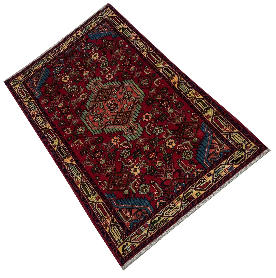 Perserteppich Hamadan 136 x 83 cm Wolle handgeknüpft