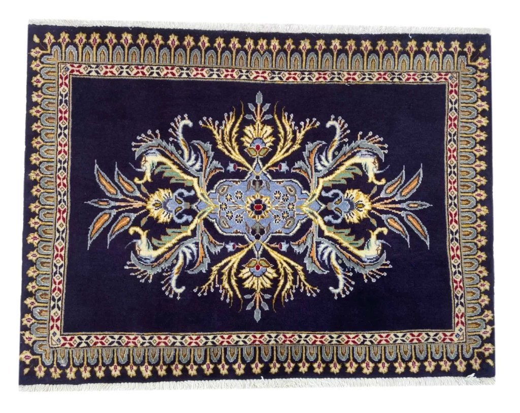 Perserteppich Keshan 72 x 97 cm Schafwolle handgeknüpft
