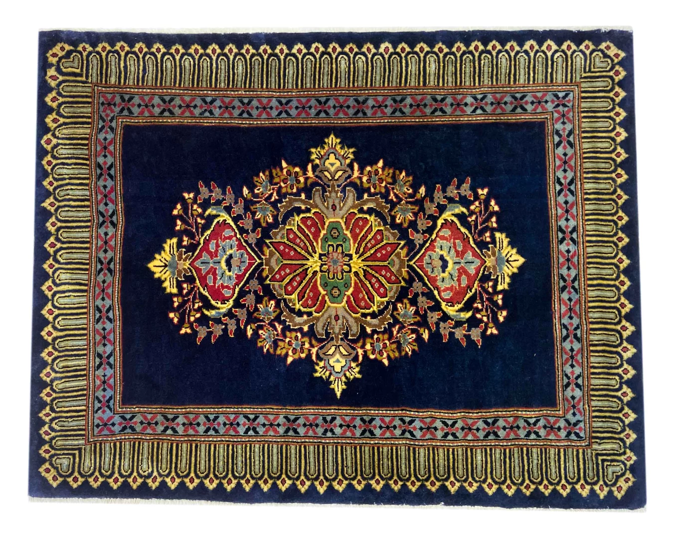 keshan-teppich-80x104-cm-150000-knoten-handgeknupft-orientteppich Perserteppich Keshan 80 x 104 cm Schafwolle handgeknüpft