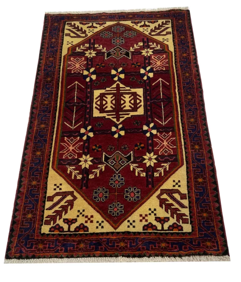 Perserteppich Hamadan 137 x 87 cm Wolle handgeknüpft