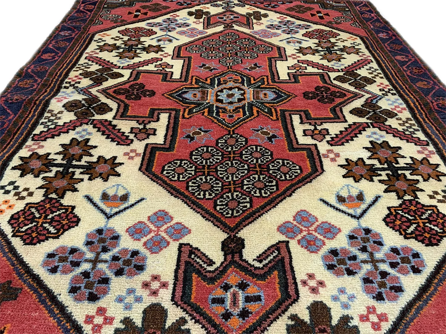 Perserteppich Hamadan 139 x 103 cm Wolle handgeknüpft