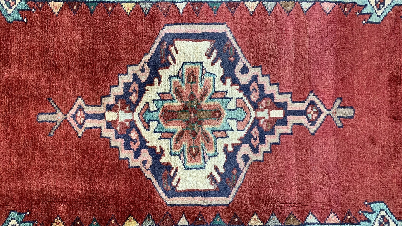 Perserteppich Hamadan 139 x 80 cm Wolle handgeknüpft