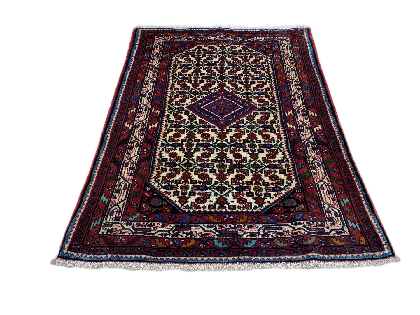 Perserteppich Hamadan 140 x 100 cm Wolle handgeknüpft