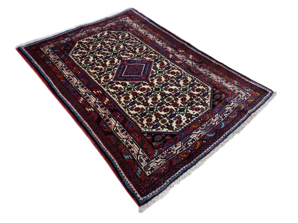 Perserteppich Hamadan 140 x 100 cm Wolle handgeknüpft