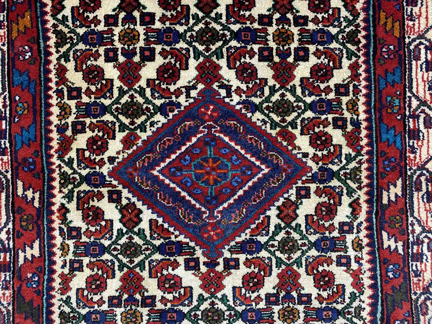 Perserteppich Hamadan 140 x 100 cm Wolle handgeknüpft