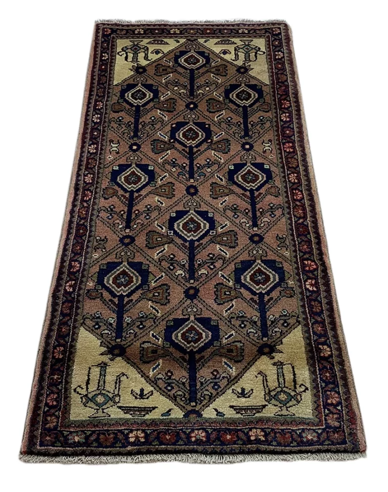 Perserteppich Hamadan 140 x 65 cm Wolle handgeknüpft
