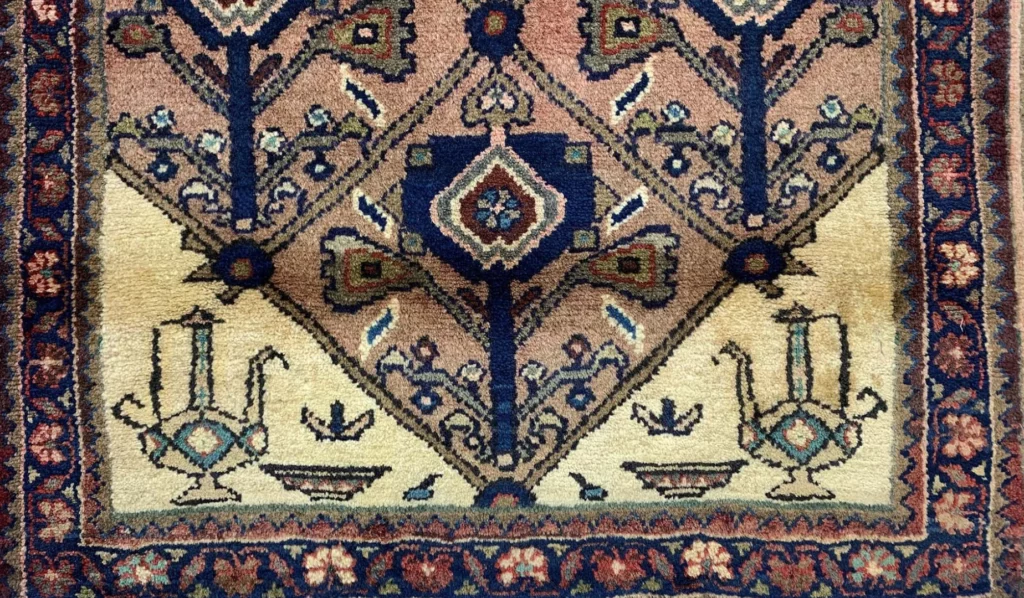 Perserteppich Hamadan 140 x 65 cm Wolle handgeknüpft
