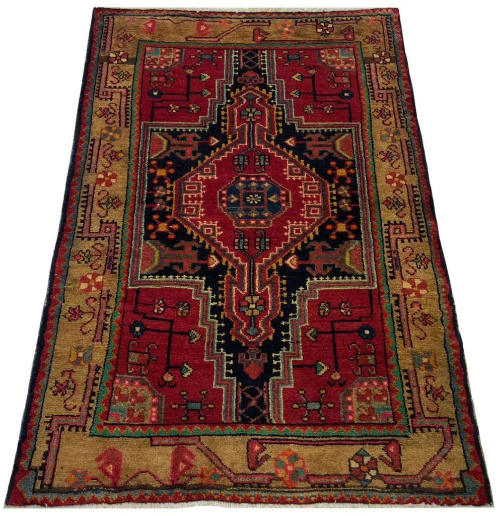 Perserteppich Hamadan 141 x 94 cm Wolle handgeknüpft