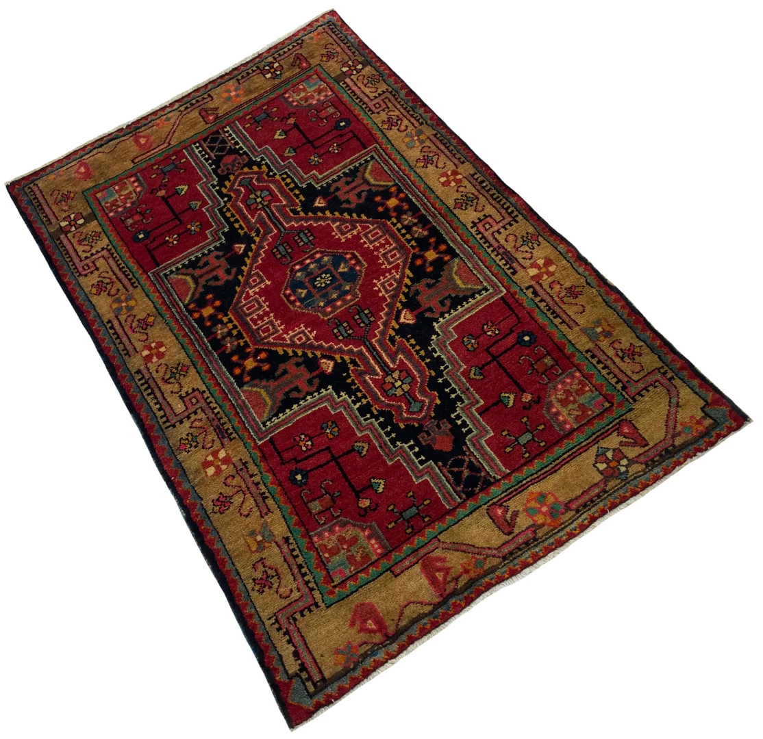 Perserteppich Hamadan 141 x 94 cm Wolle handgeknüpft