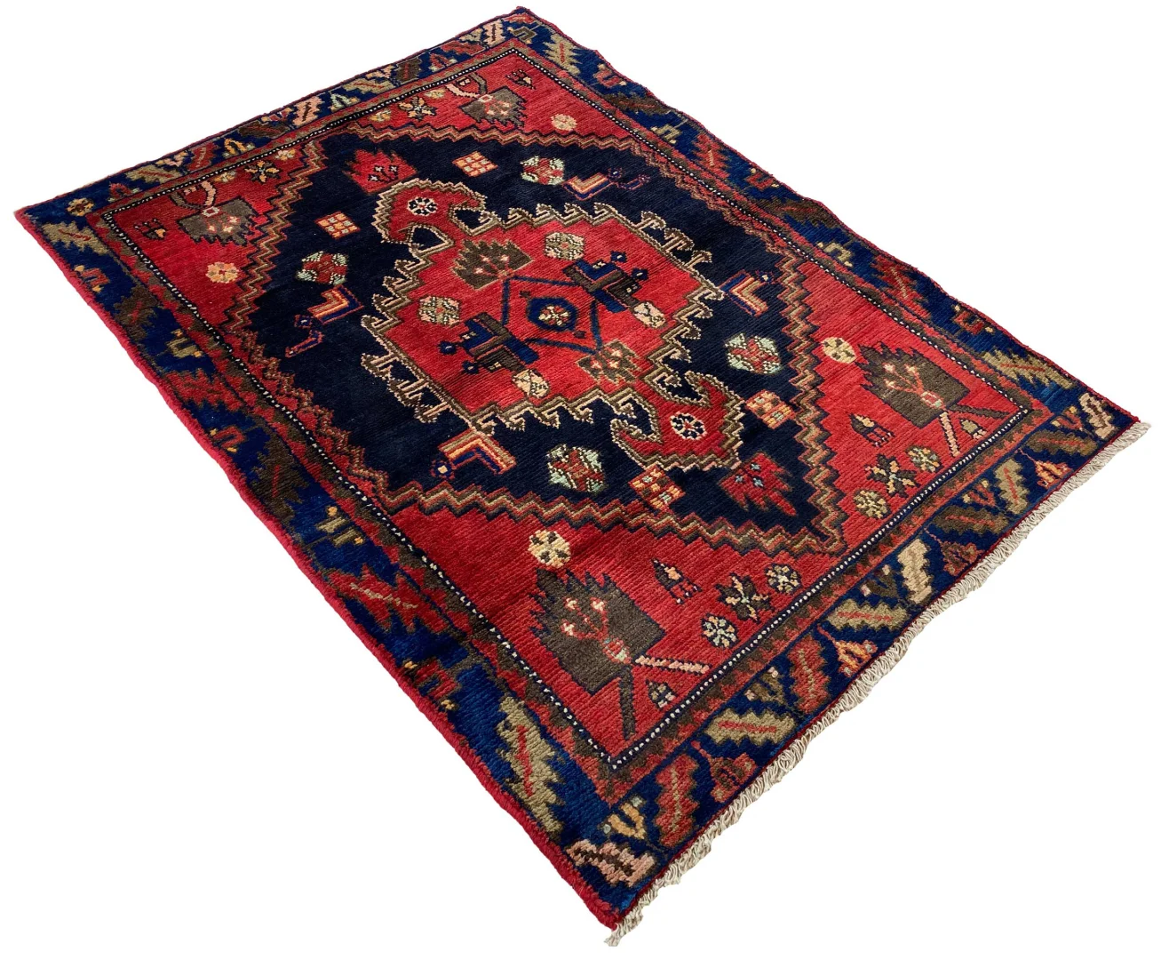 Perserteppich Hamadan 142 x 105 cm Wolle handgeknüpft