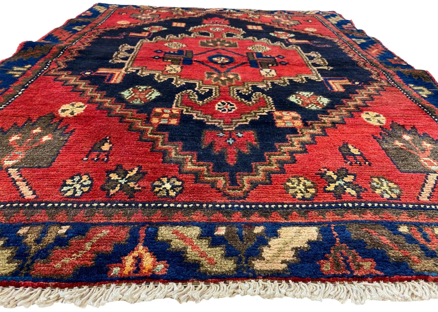 Perserteppich Hamadan 142 x 105 cm Wolle handgeknüpft