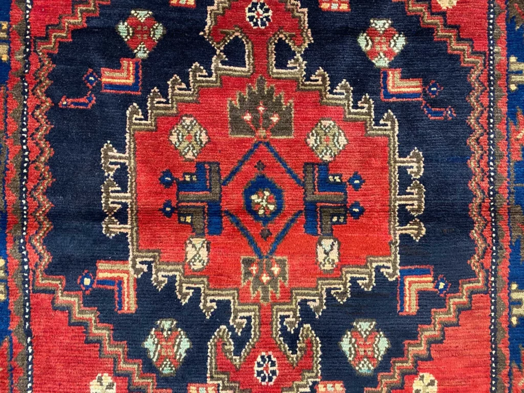 Perserteppich Hamadan 142 x 105 cm Wolle handgeknüpft