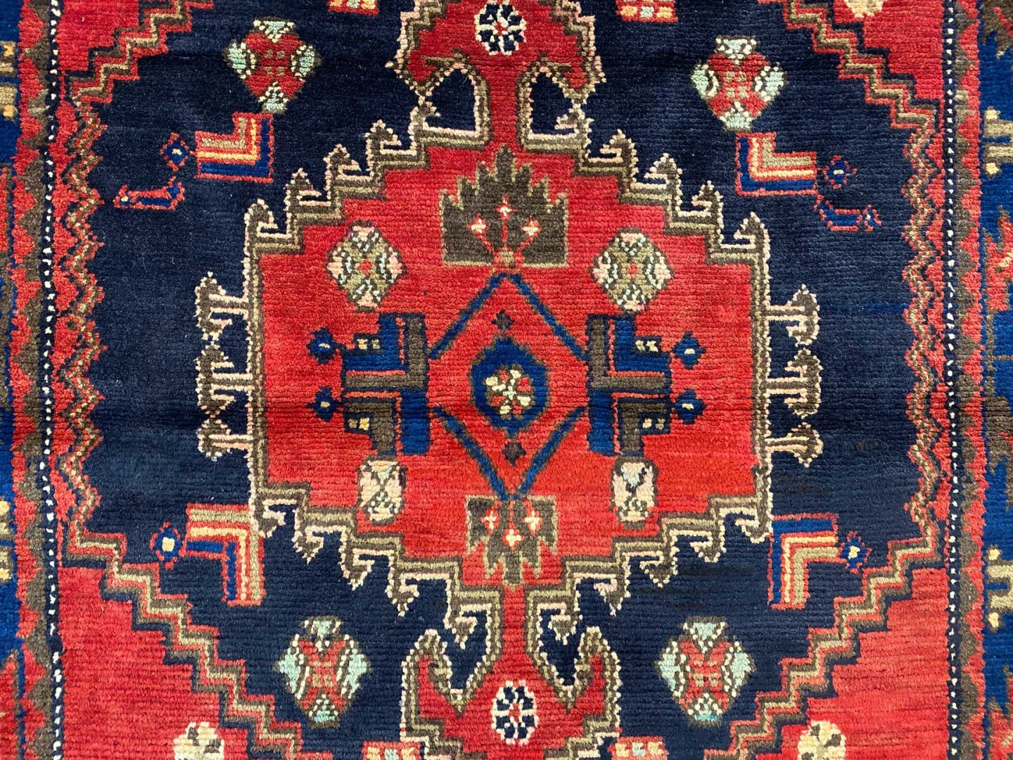 Perserteppich Hamadan 142 x 105 cm Wolle handgeknüpft